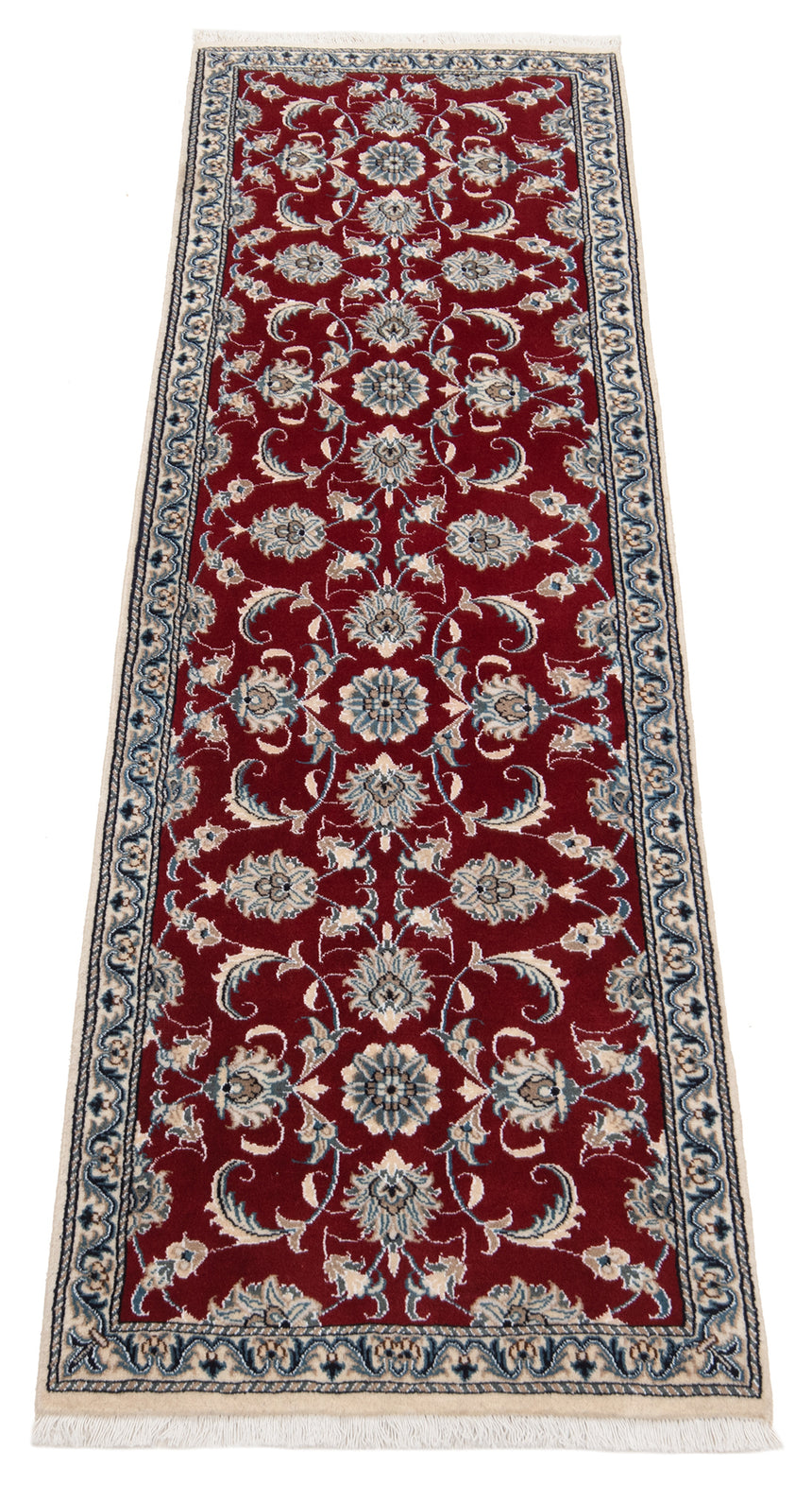 Alfombra persa Nain | 254 x 75 cm