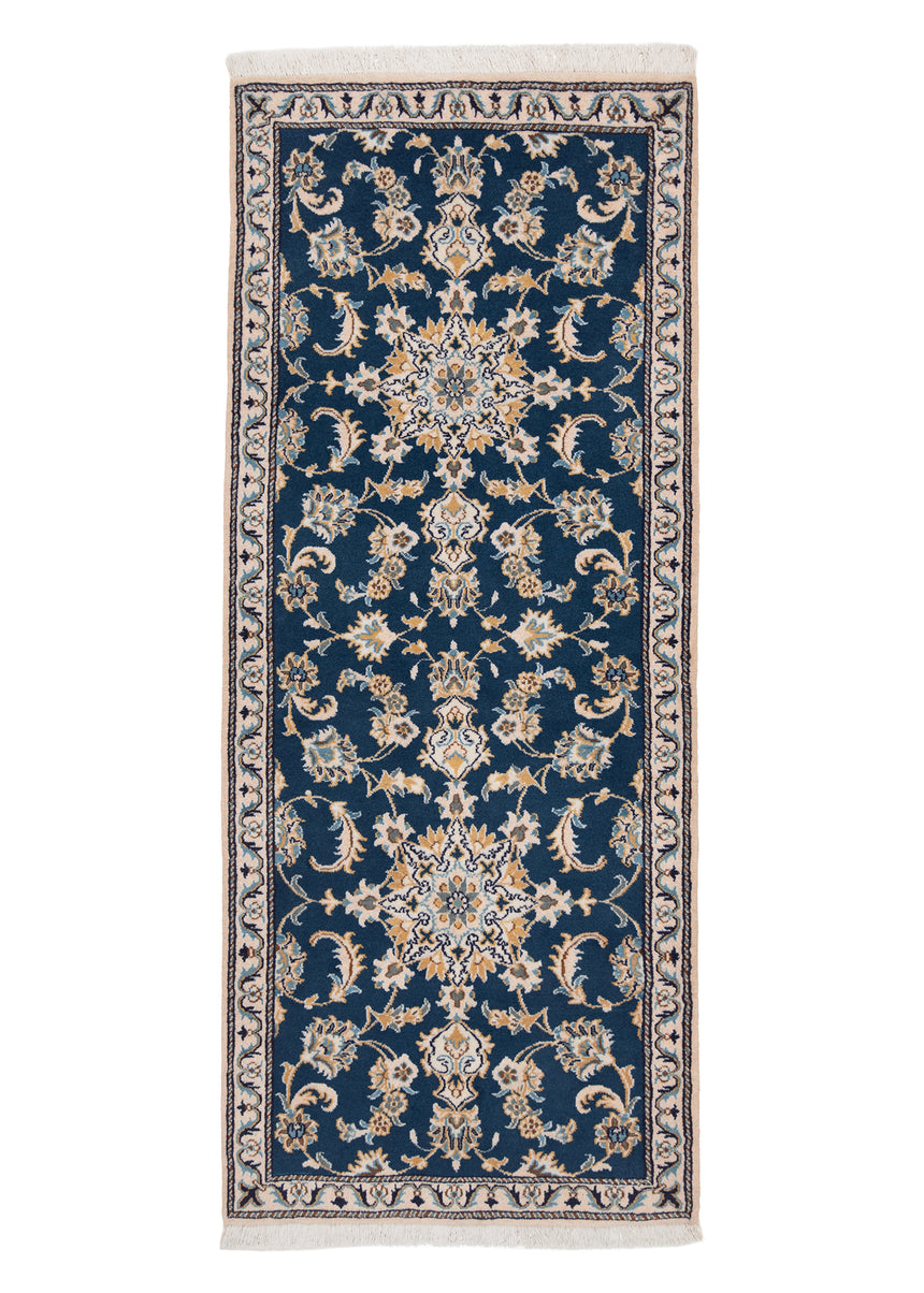 Alfombra persa Nain | 194 x 77 cm