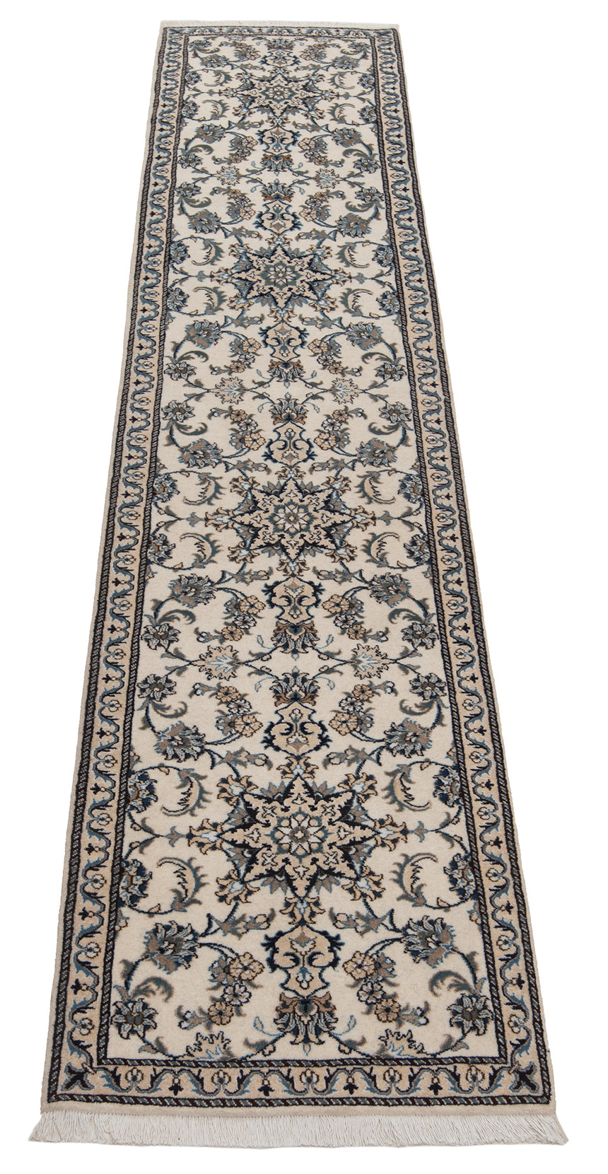 Alfombra persa Nain | 381 x 77 cm