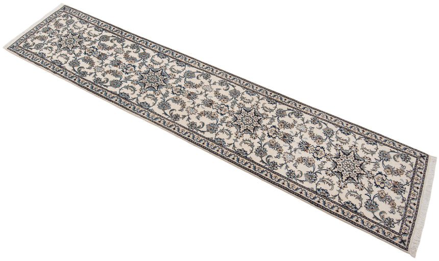 Alfombra persa Nain | 381 x 77 cm