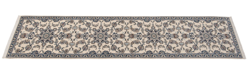 Alfombra persa Nain | 380 x 80 cm