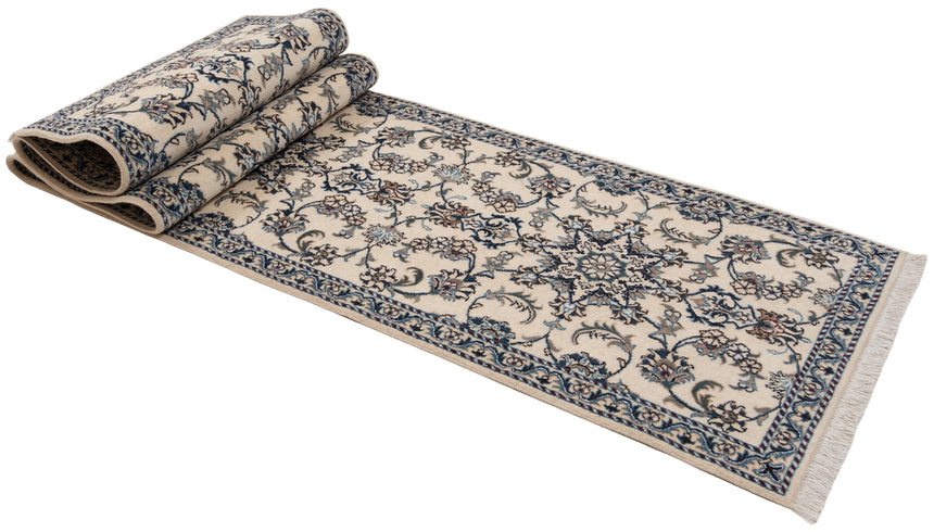 Alfombra persa Nain | 380 x 80 cm