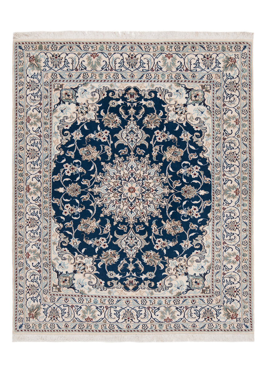 Alfombra persa Nain | 183 x 148 cm