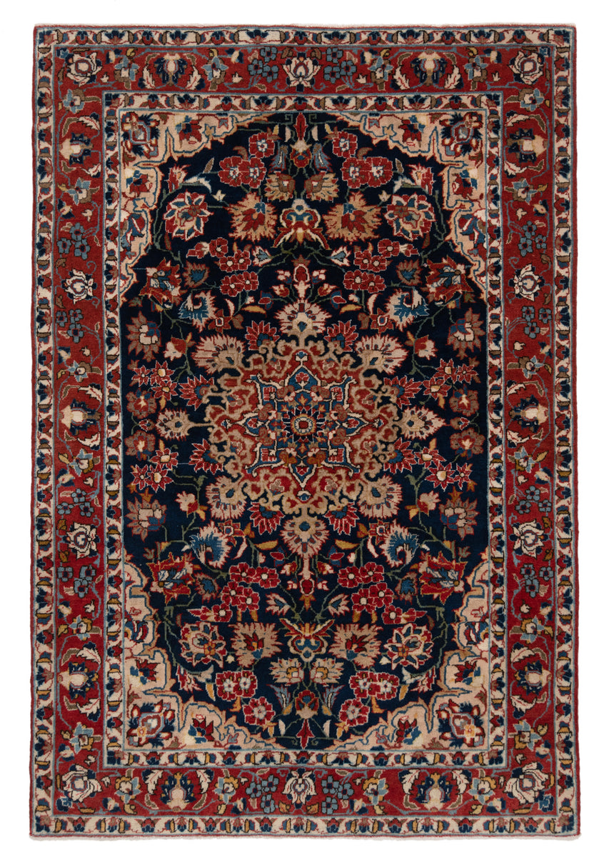 Alfombra persa de Isfahán | 150 x 100 cm