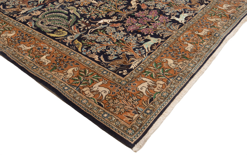 Alfombra persa Qom | 216 x 129 cm