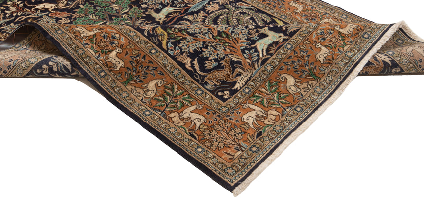 Alfombra persa Qom | 216 x 129 cm