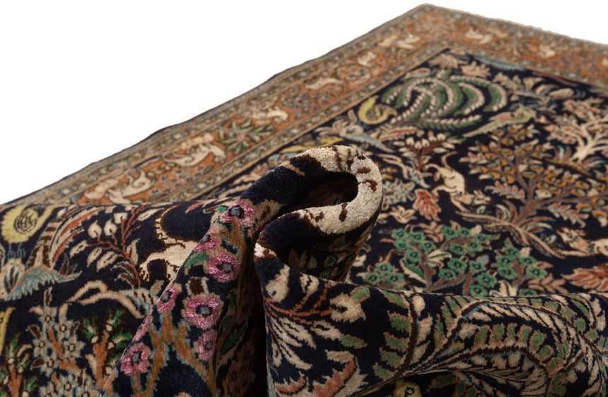 Alfombra persa Qom | 216 x 129 cm