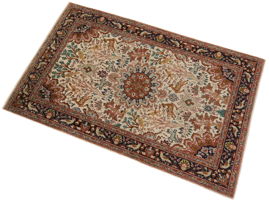 Alfombra persa Tabriz 40 Raj | 152 x 97 cm