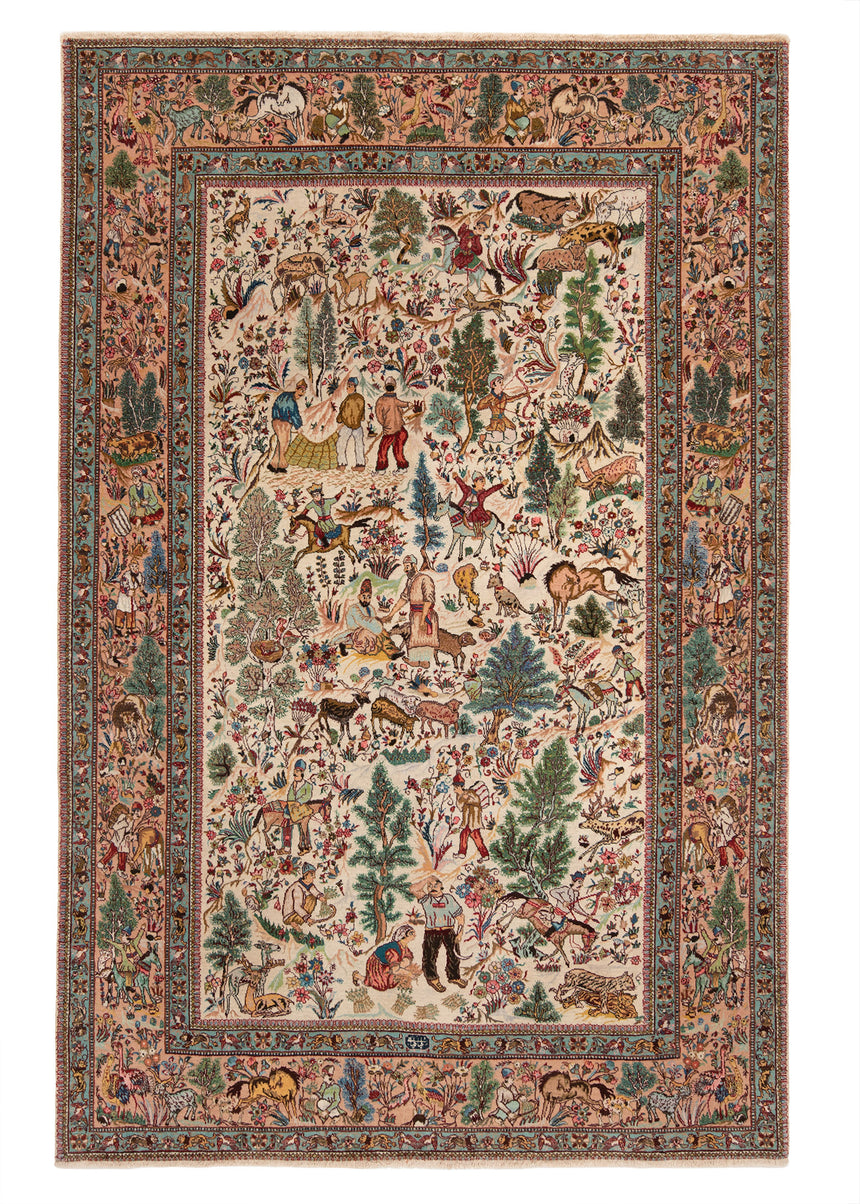 Alfombra pertsiana Tabriz Tabatabai | 265 x 175 cm
