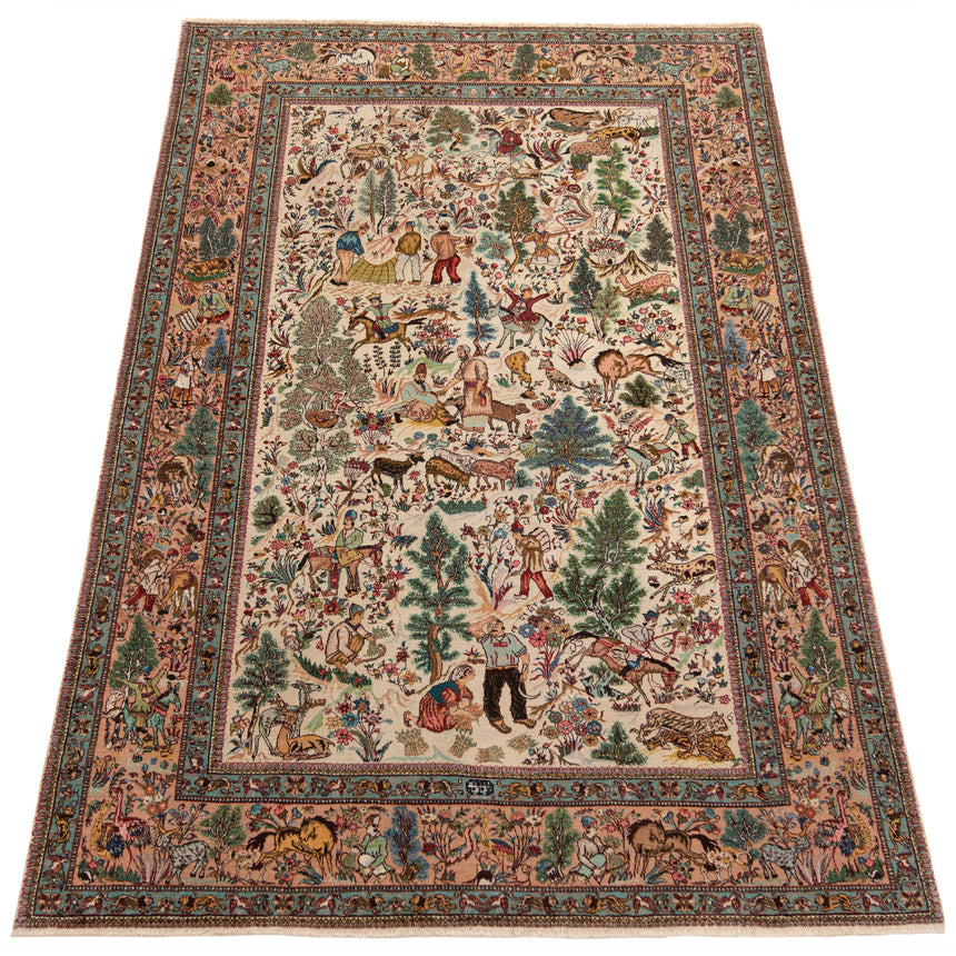 Alfombra pertsiana Tabriz Tabatabai | 265 x 175 cm