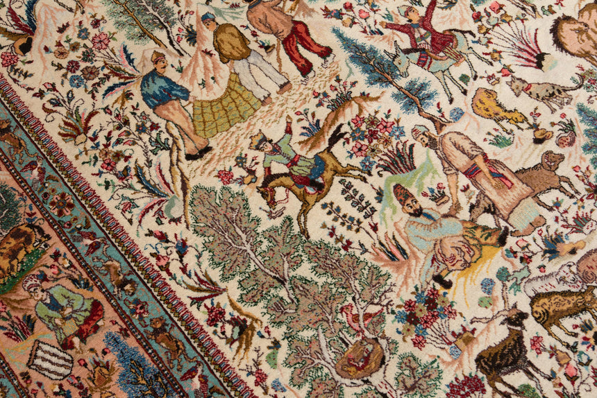 Alfombra pertsiana Tabriz Tabatabai | 265 x 175 cm