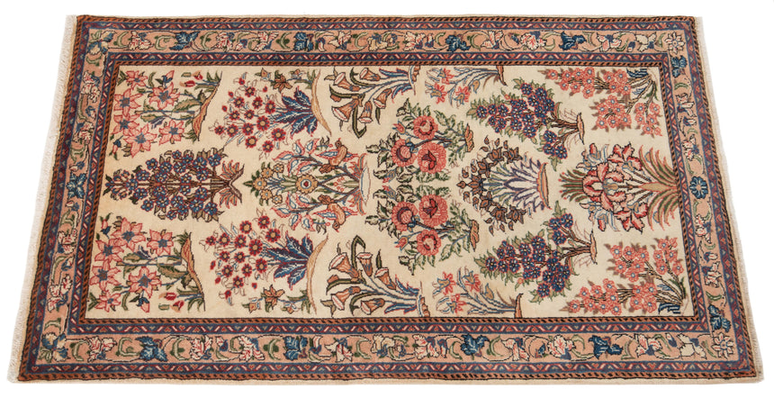Alfombra persa Kashan | 128 x 77 cm