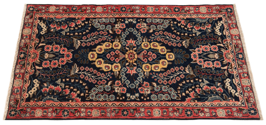 Alfombra persa Hamedan | 132 x 75 cm