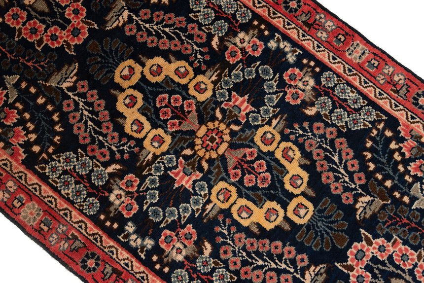 Alfombra persa Hamedan | 132 x 75 cm
