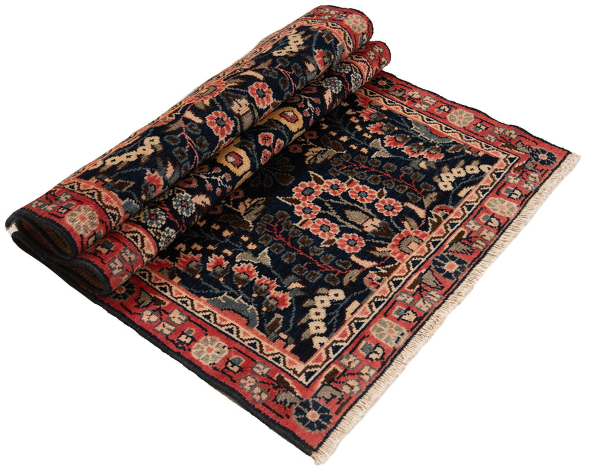 Alfombra persa Hamedan | 132 x 75 cm