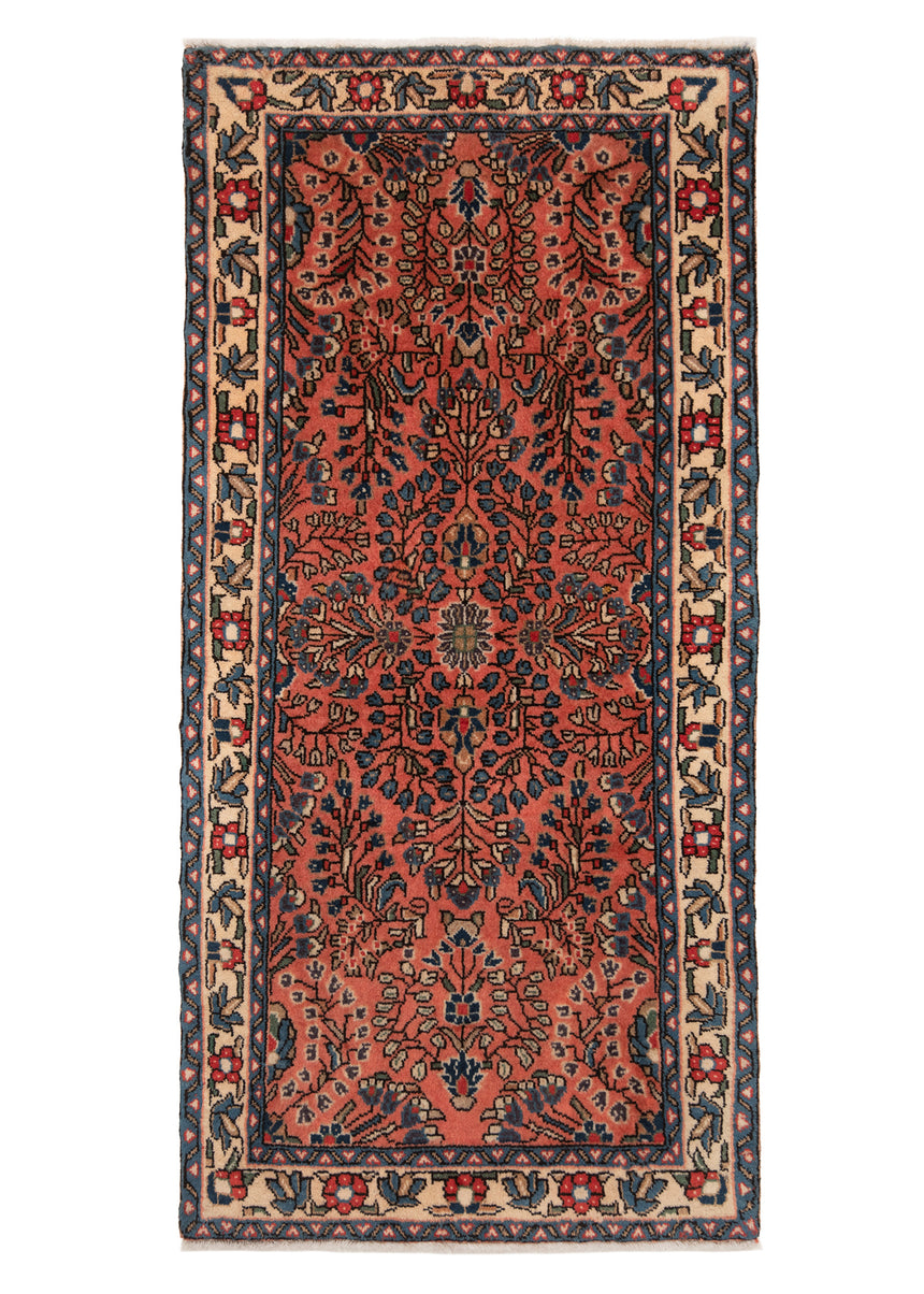 Alfombra persa Sarough | 127 x 62 cm