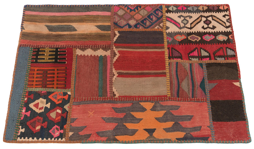 Patchwork de kilim | 120 x 80 cm