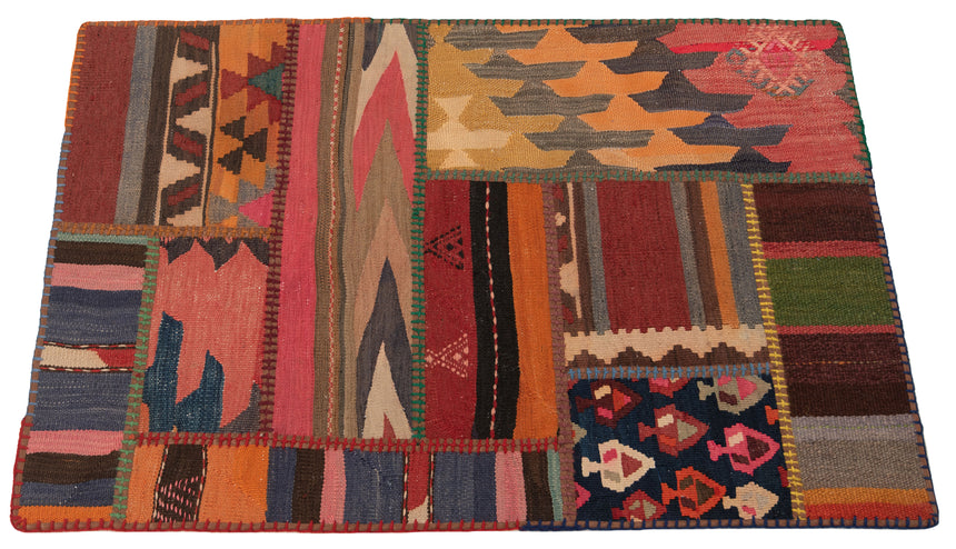 Patchwork de kilim | 120 x 80 cm
