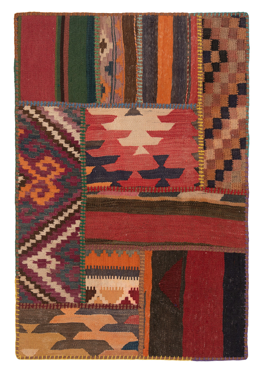 Patchwork de kilim | 120 x 80 cm