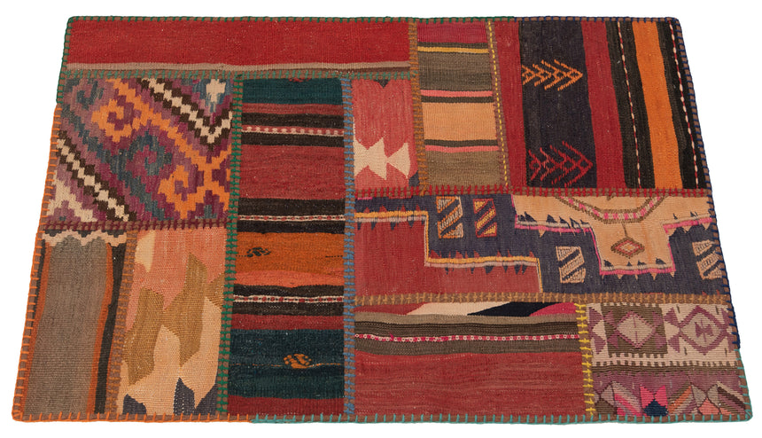 Patchwork de kilim | 120 x 80 cm