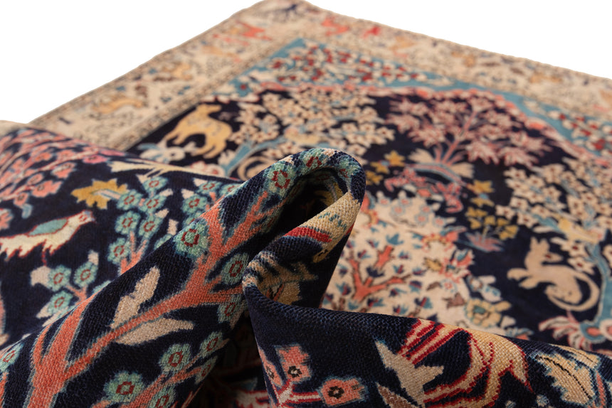 Alfombra persa Qom Patina | 195 x 133 cm