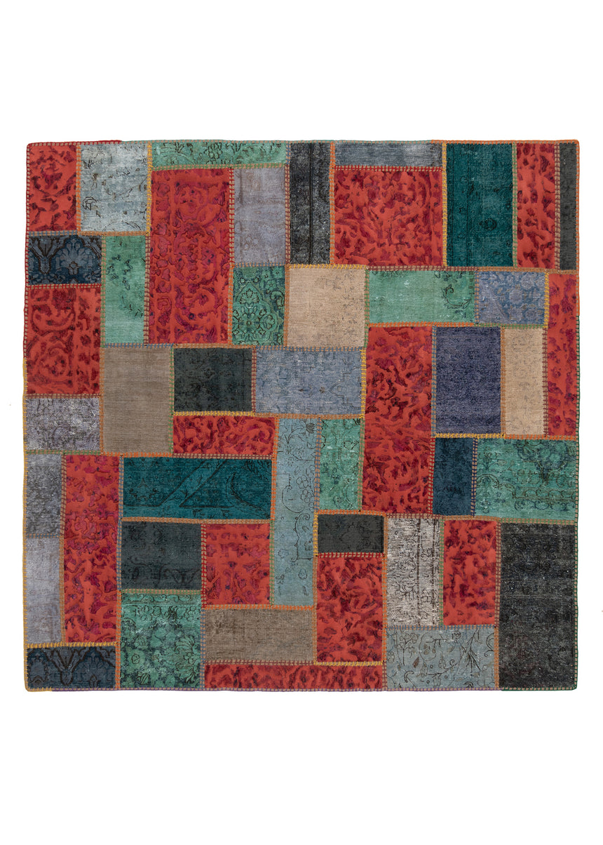 Alfombra de patchwork | 202 x 202 cm