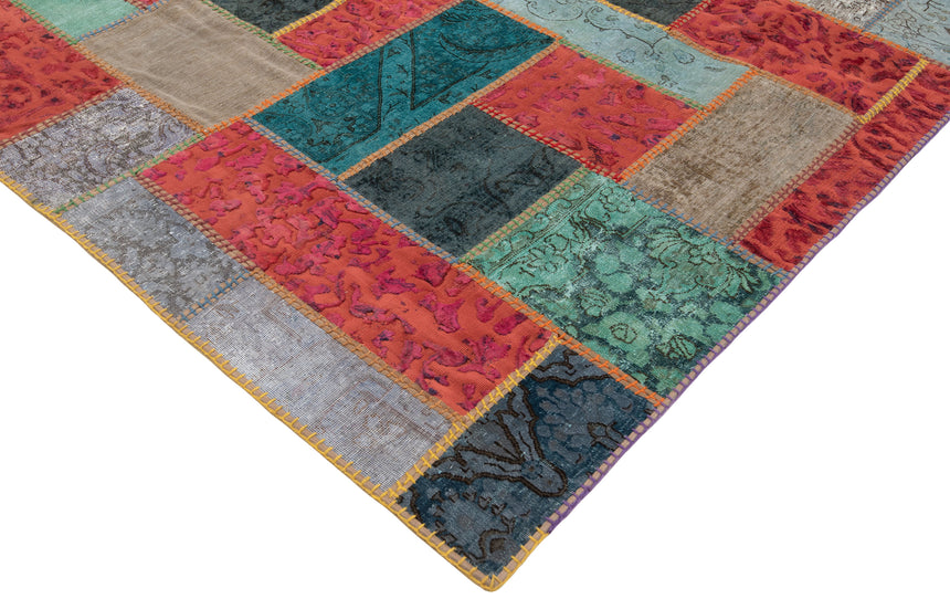 Alfombra de patchwork | 202 x 202 cm
