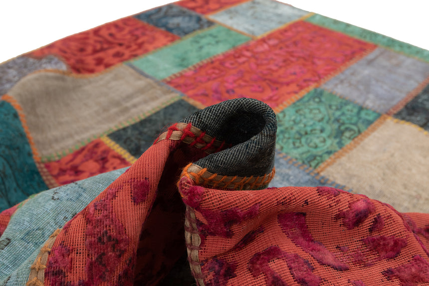 Alfombra de patchwork | 202 x 202 cm