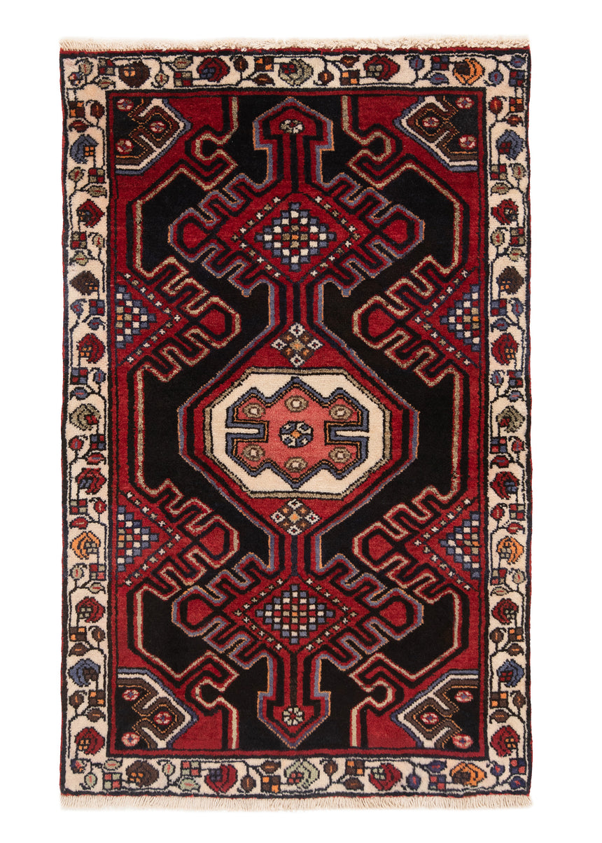 Alfombra persa Hamedan | 140 x 83 cm