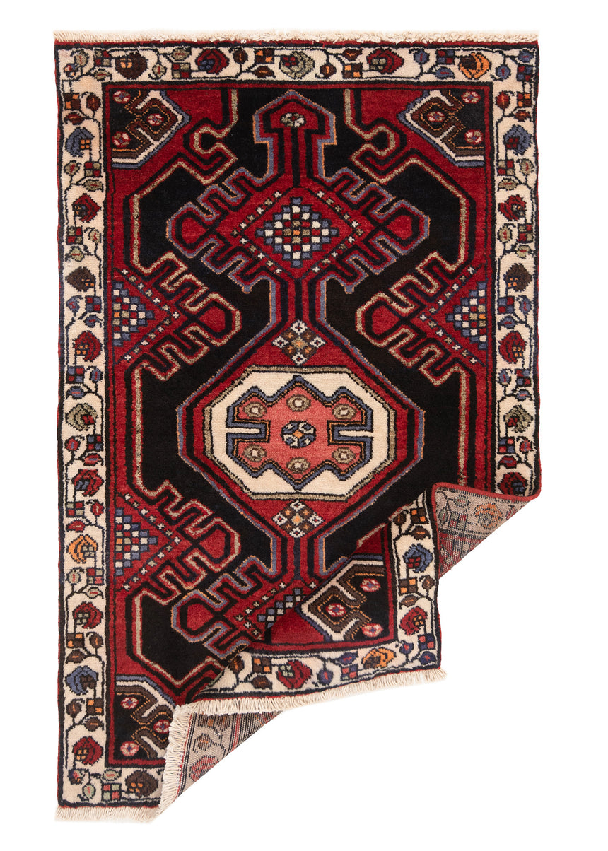 Alfombra persa Hamedan | 140 x 83 cm