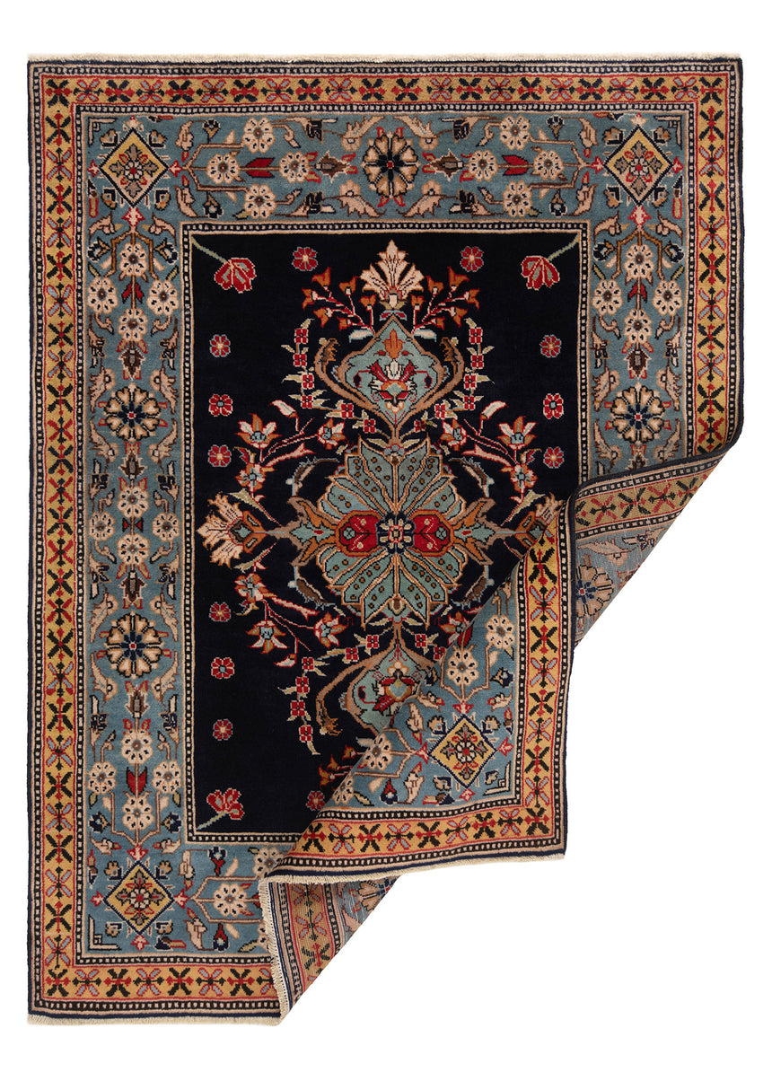Alfombra persa Qom | 140 x 108 cm