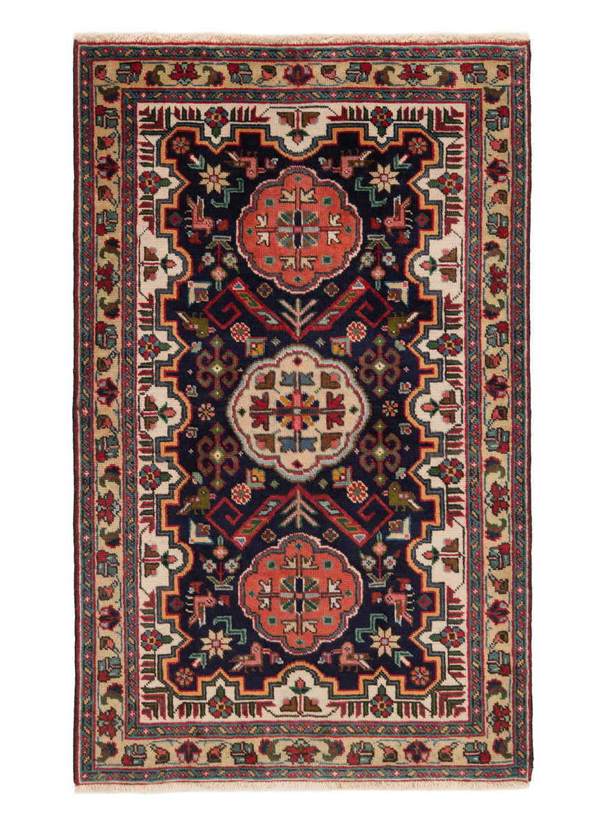 Alfombra persa Tabriz | 135 x 83 cm