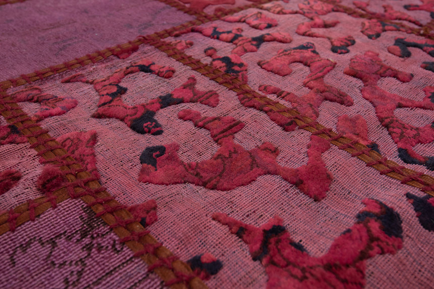 Alfombra de patchwork en relieve | 303 x 203 cm