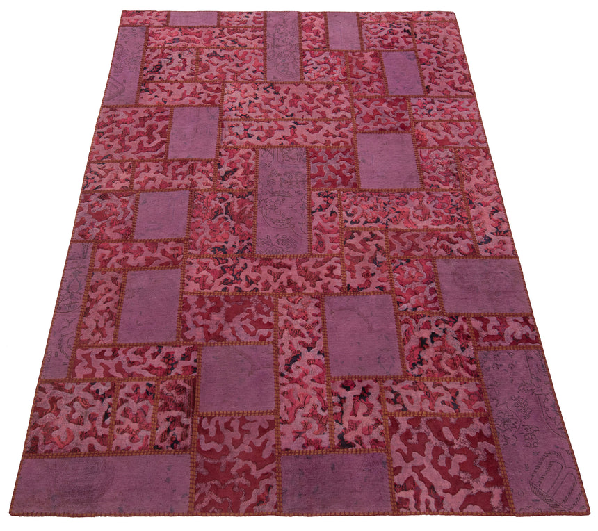 Alfombra de patchwork en relieve | 303 x 203 cm