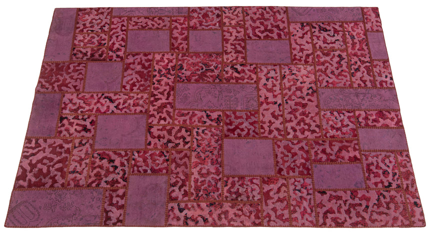 Alfombra de patchwork en relieve | 303 x 203 cm