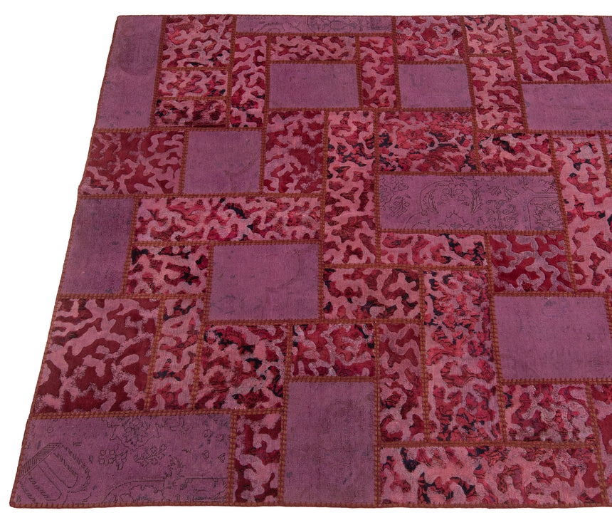 Alfombra de patchwork en relieve | 303 x 203 cm