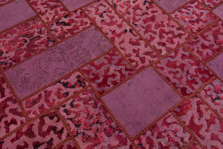 Alfombra de patchwork en relieve | 303 x 203 cm