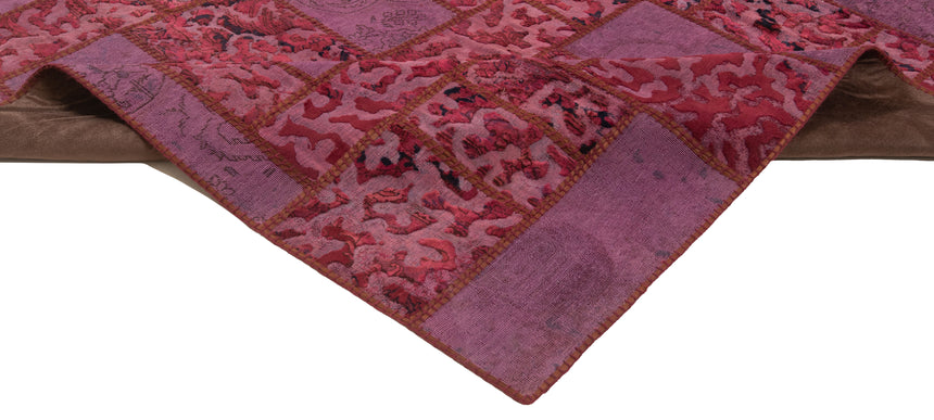 Alfombra de patchwork en relieve | 303 x 203 cm