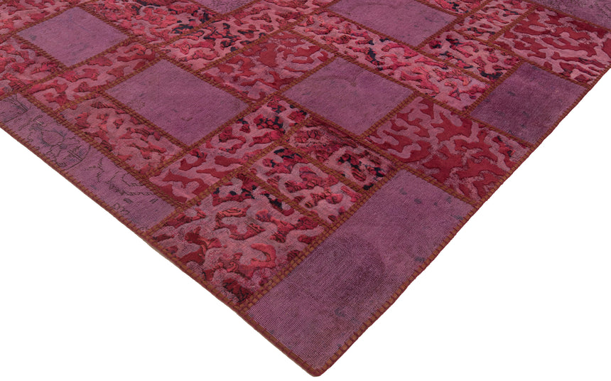 Alfombra de patchwork en relieve | 303 x 203 cm