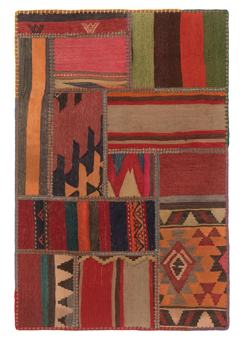 Patchwork de kilim | 120 x 80 cm