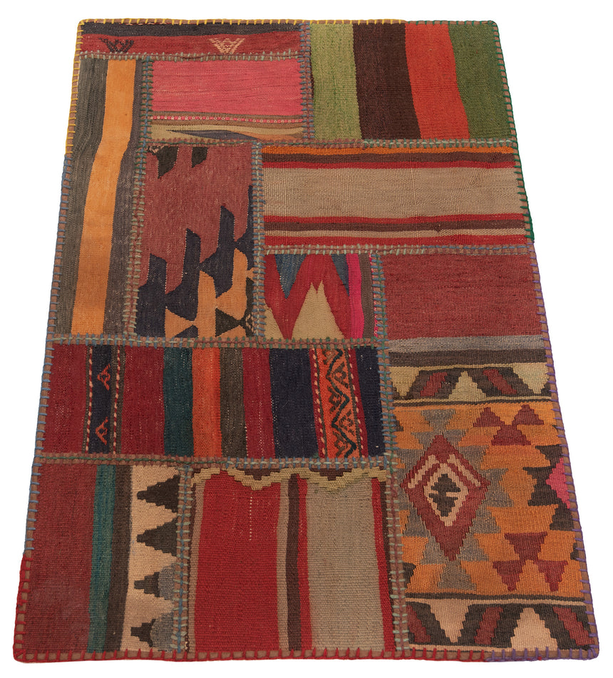 Patchwork de kilim | 120 x 80 cm