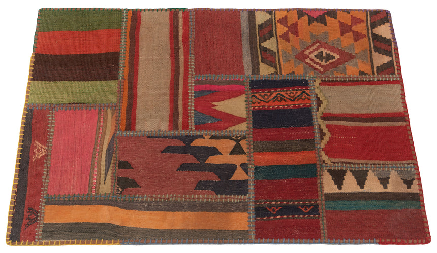 Patchwork de kilim | 120 x 80 cm