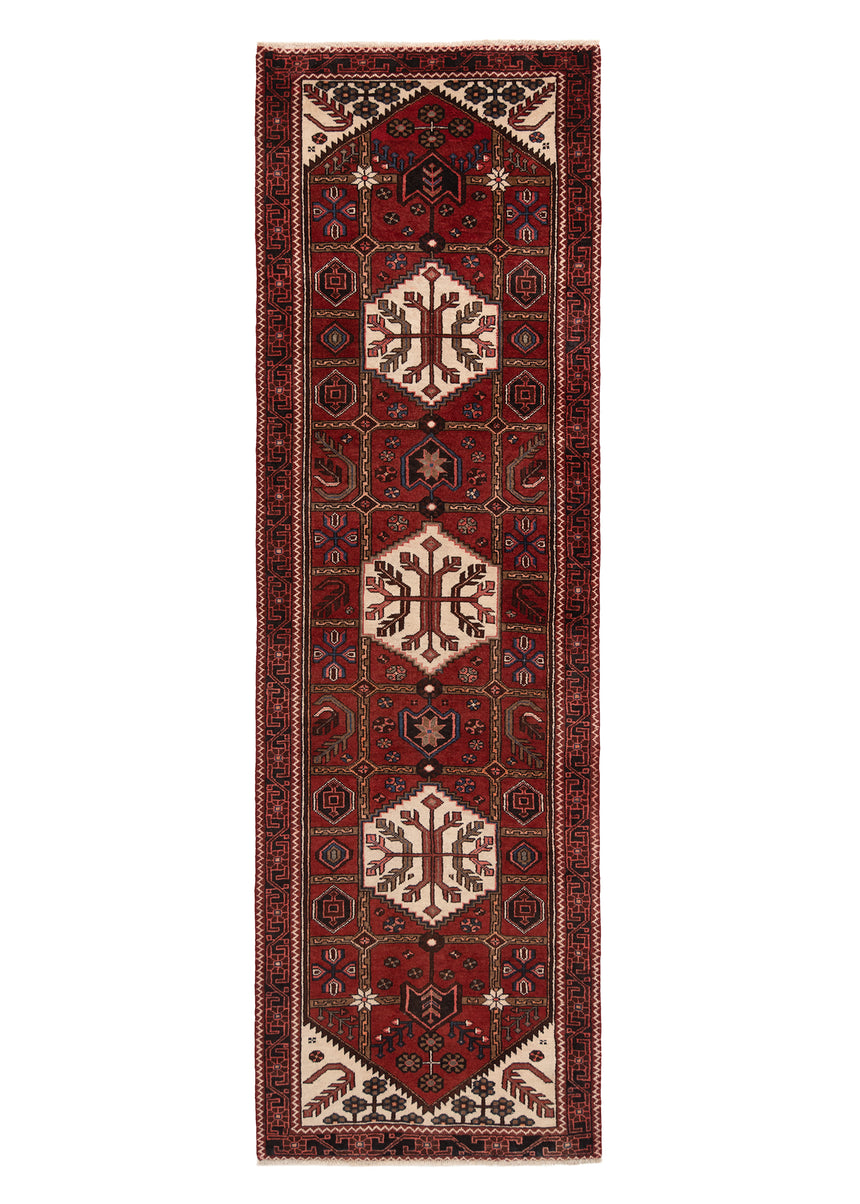 Alfombra persa Hamedan | 304 x 95 cm