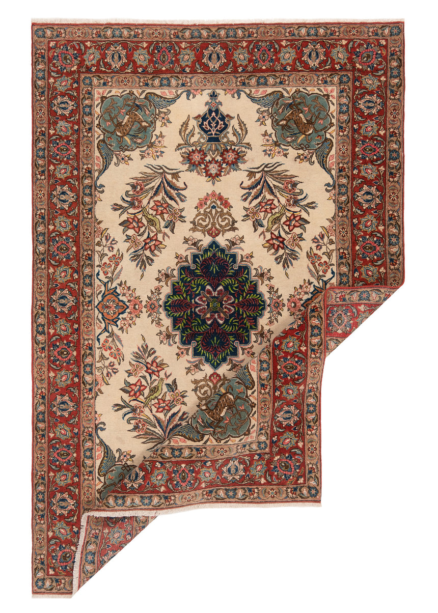Alfombra persa Qom | 210 x 139 cm