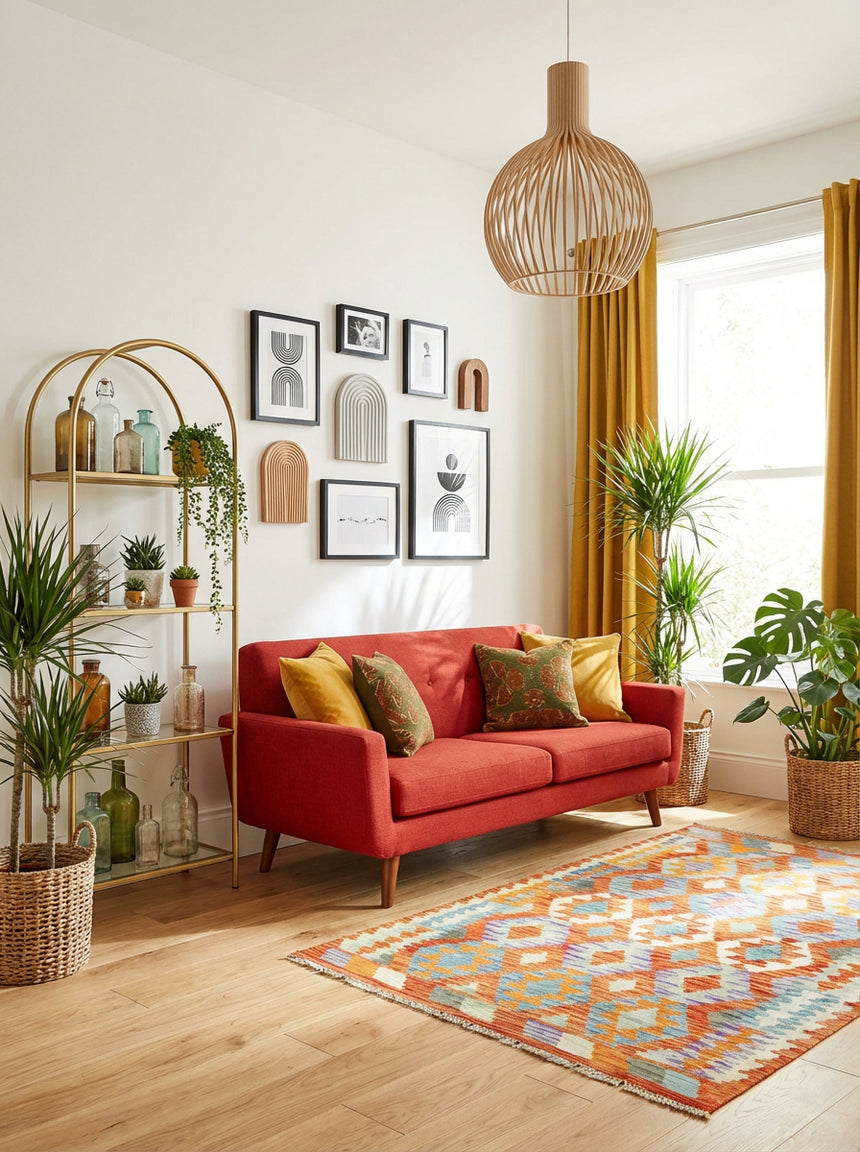 Kilim Afgano | 199 x 153 cm