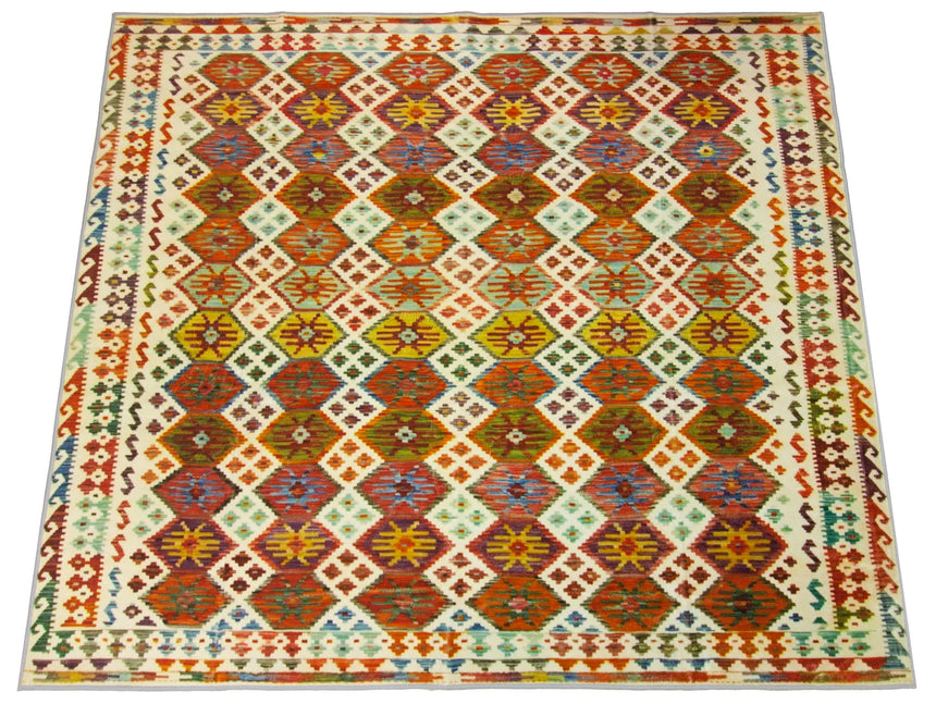 Alfombra Kilim Suave y Lavable