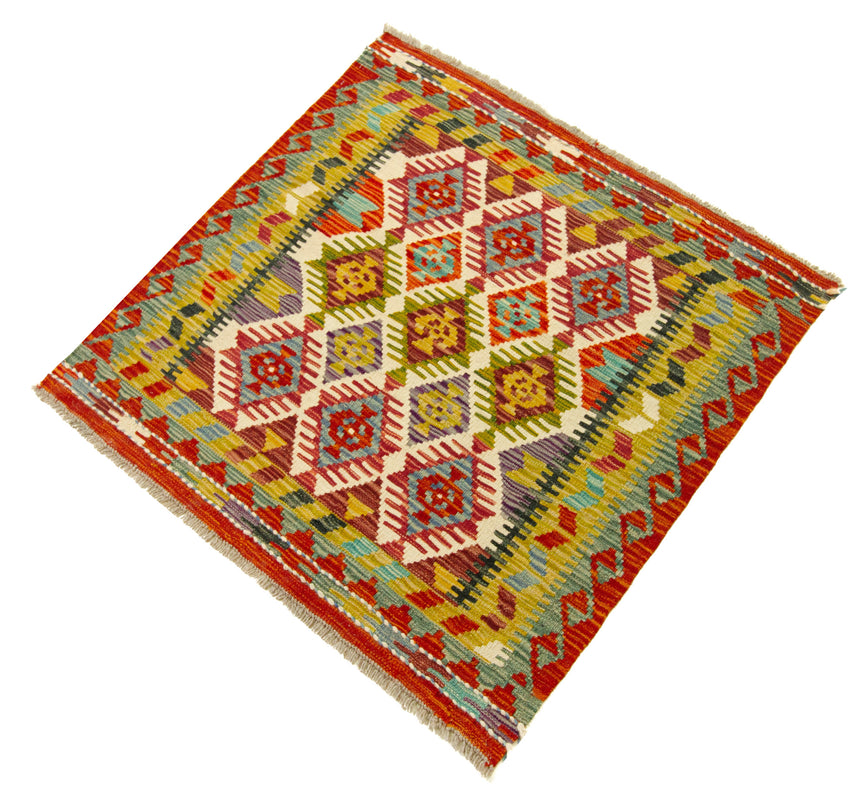 Kilim Afgano | 97 x 97 cm