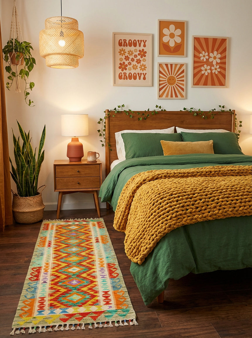 Kilim Afgano | 205 x 70 cm