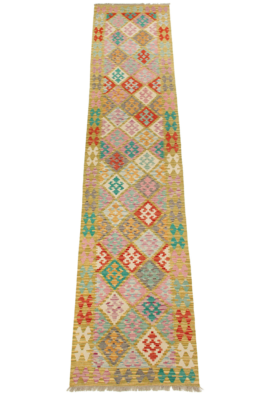 Afghan Kilim | 390 x 86 cm