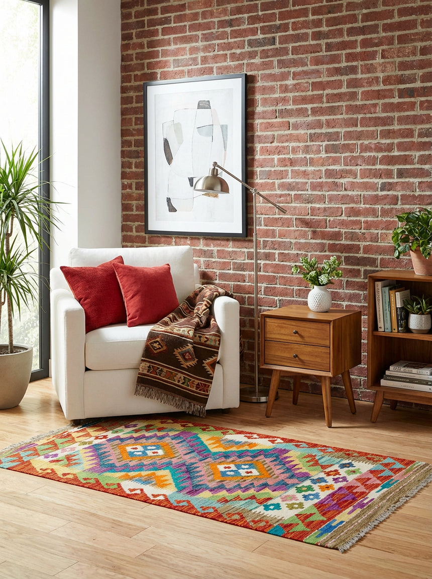 Kilim Afgano | 135 x 56 cm